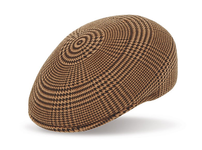 Casquette en tissu à carreaux