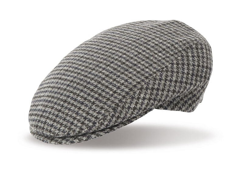 Casquette en tissu à carreaux